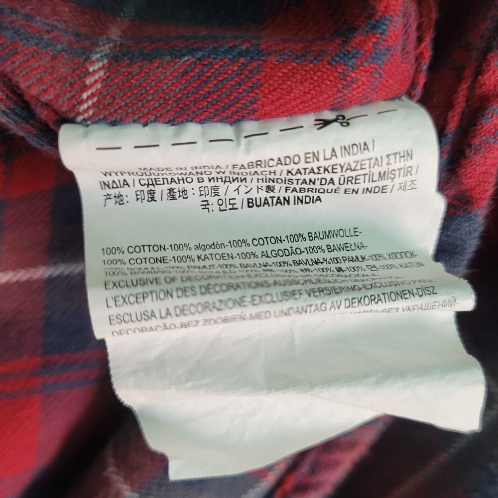 Vans Off The Wall Shirt Adult Size Small Plaid Classic Fit Flannel Long Sleeve - Picture 8 of 9